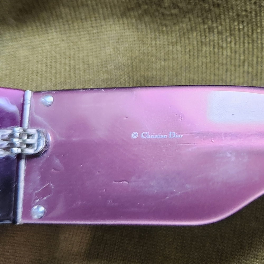 Dior Purple Rectangular Sunglasses - image 4